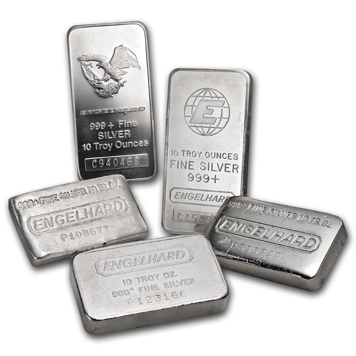 10 ozt Engelhard bars. Styles Vary. - Click Image to Close
